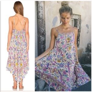 🦄 Spell Lovebird Strappy Midi Dress - Floral Boho Adjustable Straps - Sz Medium